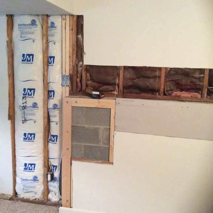 Wall insulation replacement during Structural Drying in Simi Valley